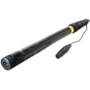 AMBIENT QXS 550-CCMI BOOM POLE Carbon fibre, 5-section, 50-195cm, coiled cable, 3-pin XLR, mono