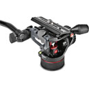 MANFROTTO MVHN8AH NITROTECH N8 VIDEO TRIPOD HEAD Continuous counterbalance, 8kg payload, flat base