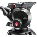 MANFROTTO 504HD VIDEO TRIPOD HEAD Fluid type, adjustable pan/tilt drag, 12kg payload, 75mm ball