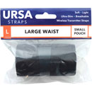 URSA STRAPS WAIST STRAP Large, 120cm, single small pouch, black