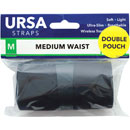 URSA STRAPS WAIST STRAP Medium, 100cm, double big pouch, black