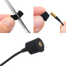 URSA FOAMIE SLEEVE MICROPHONE MOUNT Soft foam, 18 x 9mm, black (pack of 12)