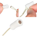 URSA FOAMIE SLEEVE MICROPHONE MOUNT Soft foam, 18 x 9mm, white (pack of 12)