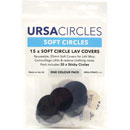 URSA SOFT CIRCLES MICROPHONE COVER Soft fabric, black (pack of 15 Circles/30 Stickies)