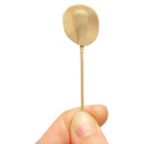 URSA SOFT CIRCLES MICROPHONE COVER Soft fabric, brown (pack of 15 Circles/30 Stickies)