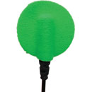 URSA STRAPS SOFT CIRCLES MICROPHONE COVER Soft fabric, green (pack of 15 Circles/30 Stickies)
