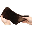 URSA FURTANGLES MICROPHONE COVER Long fur, 60 x 15cm piece, brown