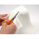 URSA FURTANGLES MICROPHONE COVER Long fur, 60 x 15cm piece, white