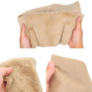 URSA FURTANGLES MICROPHONE COVER Long fur, 60 x 15cm piece, beige