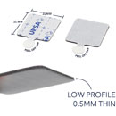 URSA PREMIUM STICKY SQUARES ADHESIVE TAPE Hypoallergenic, 24 x 24mm, foam backed (pack of 60)