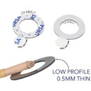 URSA PREMIUM STICKY ZEROS ADHESIVE TAPE Hypoallergenic, 24mm diameter, 14mm centre hole (pack of 60)