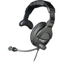 SENNHEISER HMD 281 PRO HEADSET Single ear 64 ohms, 200 ohm dynamic mic, 3m coiled cable, no plug