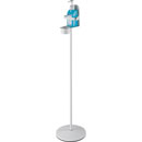 K&M 80315 DISINFECTANT STAND XL Floor standing, with bracket, round base, drip cup, 1020mm, white