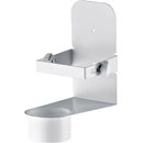 K&M 80330 DISINFECTANT HOLDER Wall mount, drip cup, white
