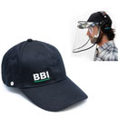 BUBBLEBEE VISOR CAP Removable face shield, black