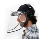 BUBBLEBEE VISOR CAP Removable face shield, black