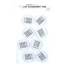 BUBBLEBEE LAV ACCESSORY TUB Screw-top, transparent, pack of 8
