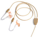 VOICE TECHNOLOGIES VT602 STEREO EARPHONE Straight cable, beige