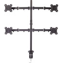 LINDY 40659 DISPLAY MOUNT Quad, bracket with pole and desk clamp