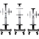 LINDY 40969 DISPLAY MOUNT Single, trolley stand, silver