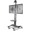 LINDY 40969 DISPLAY MOUNT Single, trolley stand, silver