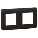 LEGRAND EU-CP2B COVER PLATE Dual gang, black