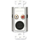 RDL D-J3 AUDIO INTERFACE Dual input, mic/line, 1x dual RCA (phono)/1x XLR in, terminal out, white