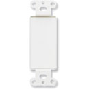 RDL D-BLANK COVER PLATE No cut out, white