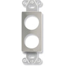RDL DS-D2 PLATE Double, top/bottom hole position, stainless steel