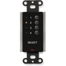 RDL DB-RC4ST REMOTE 4-channel, channel button selectors, black