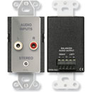 RDL DS-CIJ3D AUDIO INTERFACE Input, 3.5mm jack/dual RCA in, stainless steel