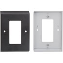 RDL EP-1B COVER PLATE Single, for square UK/EU backbox, black