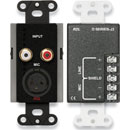 RDL DB-J3 AUDIO INTERFACE Input, 3-pin XLR/dual RCA in, black