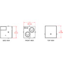 RDL EU-RN20 DANTE AUDIO INTERFACE Input, 2x XLR in, mic/line, Dante output, UK/EU fitting