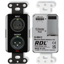RDL DB-RN12 DANTE AUDIO INTERFACE Bi-directional, 1x2, XLR in, XLR out, mic/line, black