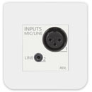 RDL EU-RN2ML DANTE AUDIO INTERFACE Input, XLR/3.5mm jack, mic/line, Dante output, UK/EU fitting