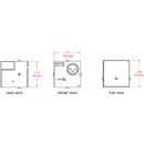 RDL EU-RN2ML DANTE AUDIO INTERFACE Input, XLR/3.5mm jack, mic/line, Dante output, UK/EU fitting
