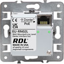 RDL EU-RN02L DANTE AUDIO INTERFACE Output, 2x XLR out, line level, Dante in, UK/EU fitting