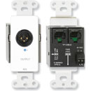 RDL D-TPR1A AUDIO RECEIVER Active single-pair, 3-pin XLR mic/line out, Format-A, white