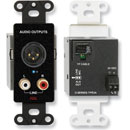 RDL DB-TPR3A AUDIO RECEIVER Active three-pair, 3-pin XLR/RCA mic/line out, Format-A, black