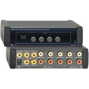 RDL EZ-AVX4 INPUT SWITCHER Audio and video, stereo, composite,  4x1, 15x RCA phono I/O, AC adapter