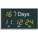 WHARTON 4580E.057.Y.S.UK CLOCK With event timer, 57mm yellow characters, surface mount, mains powere