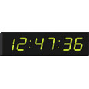 WHARTON 4010N.100.G.S.UK CLOCK 100mm green characters, surface mount, mains powered