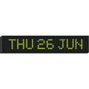 WHARTON 4670N.05.G.S.UK CLOCK 50mm green characters, surface mount, mains powered