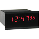 WHARTON 4010E.02.R.FP.UK CLOCK 20mm red characters, flush panel mount, mains powered