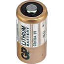 GP CR123A BATTERY 16.8d x 34.5mm, lithium cell, 3V