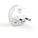 TRAVEL BLUE USB CHARGER - EURO PLUG 2100mA, 2 USB sockets, white