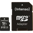 INTENSO SDC-3423493 PREMIUM 512GB micro SD memory card and adapter, UHS-1