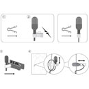 SHURE RPM40TC TIE CLIP Single, for TL40 series miniature microphone, mix colour, pk of 4 assemblies