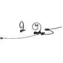 DPA 4166 SLIM MICROPHONE Single in-ear headset, omni, dual ear, MicroDot, 110mm boom, black